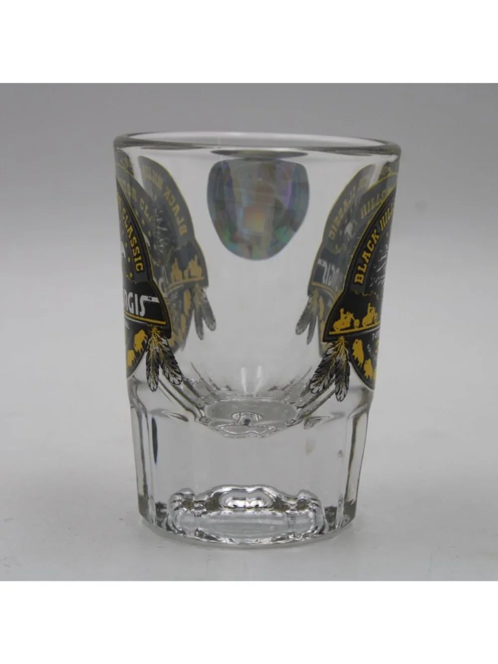 Sturgis 2014 Black Hills Motor Classic 74th Annual Heavy Shot Glass Motorcycle